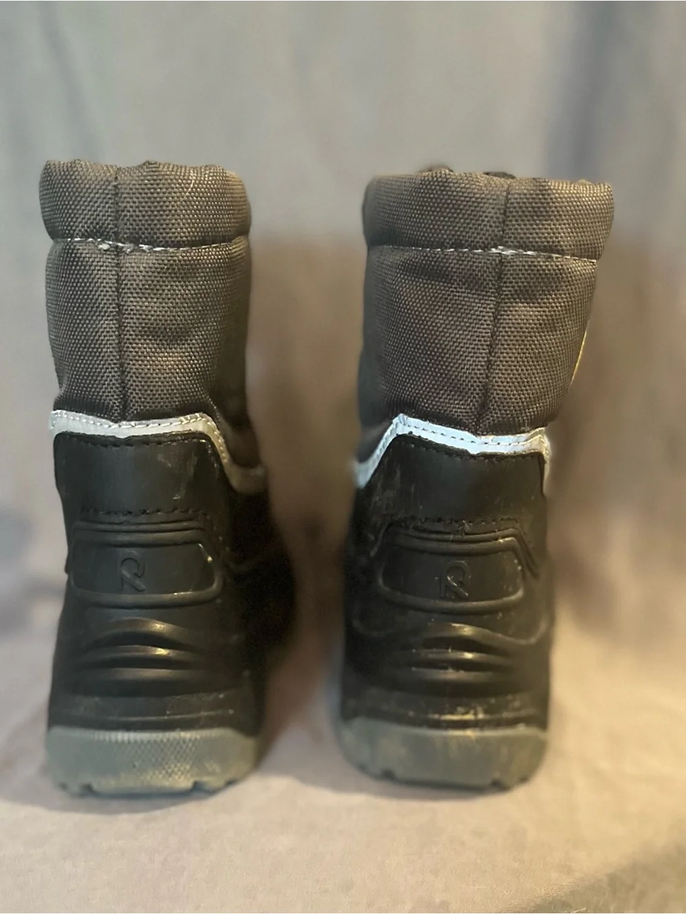 Reima Black Weatherproof Kids Winter Boots